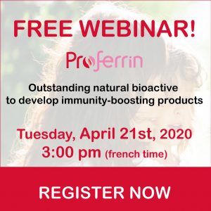 webcast Proferrin natural bioactive to develop immunity boosting products lactoferrin health
