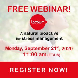 Free webinar Lactium natural bioactive for stress management